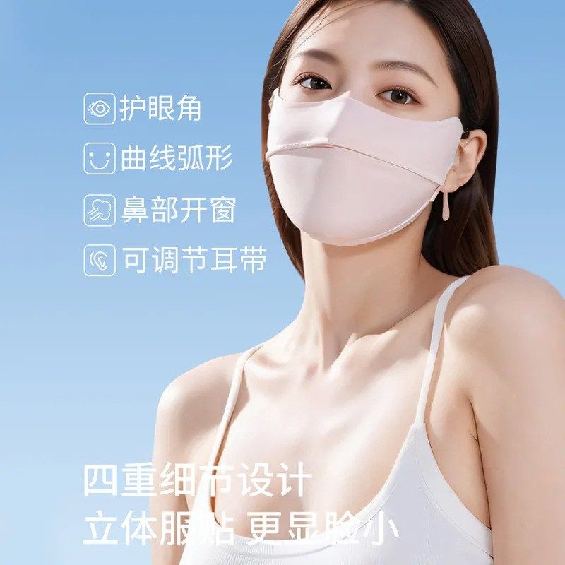 防晒口罩女防紫外线夏季面罩全脸防晒基尼脸开车护骑行脸全眼角遮