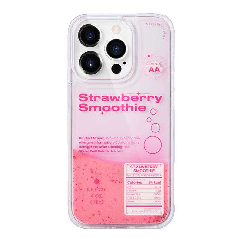 壳空间原创草莓思慕雪流沙手机壳适用苹果17/16手机壳iPhone15promax保护套14新款13小众高级感防摔好看手绳