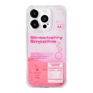 壳空间原创草莓思慕雪流沙手机壳适用苹果17/16手机壳iPhone15promax保护套14新款13小众高级感防摔好看手绳