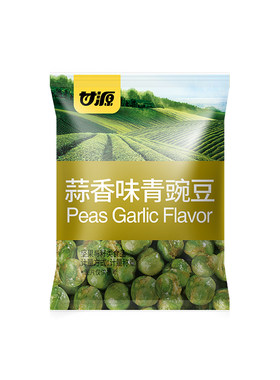 甘源青豆豌豆小包装蒜香味50包芥末炒货休闲零食官方旗舰店原味