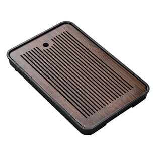 茶盘家用小型沥水盘功夫茶具竹制茶海茶杯收纳盘干泡盘储水办公室