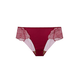 里性 LIVARY MIO 赴约性感真丝蕾丝内裤纯棉档中腰无痕三角裤女