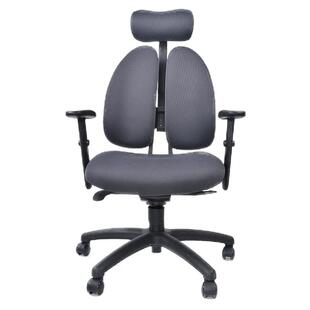 普格瑞斯电脑椅家用人体工学椅电竞椅办公老板椅子健康双背椅23A