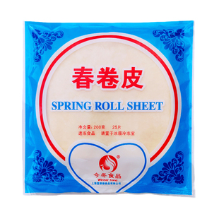 上海南翔春卷皮200g*30包整箱商用春卷薄饼手工面皮油炸小吃点心