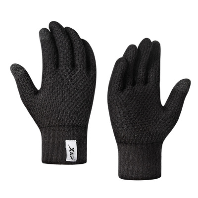 特步手套男秋冬季可触屏