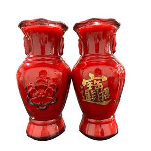 聚宝盆玻璃蜡烛喜气红烛7天玻璃酥油灯门面生意招财进宝旺旺旺