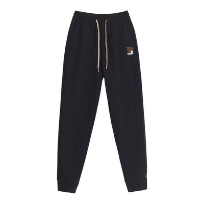 高品质防风裤金貂绒加绒加厚高腰休闲裤男女同款束脚裤子春秋卫裤