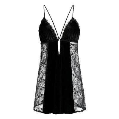 维多利亚新款真丝性感纯欲睡裙女