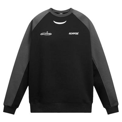 404MOB插肩袖美式套头圆领卫衣