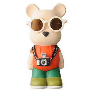 2025新款创意暴力熊装饰品储蓄罐男孩女孩儿童存钱罐陶瓷客厅摆件