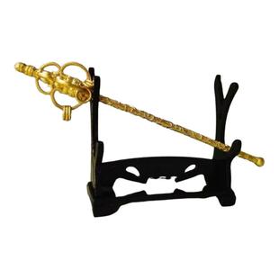 西安文创旅游纪念品法门寺唐银花双轮十二环锡杖铜摆件商务礼物