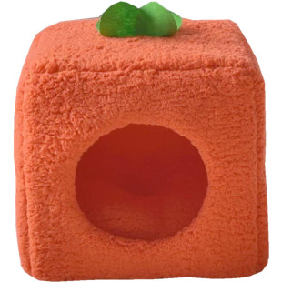 冬日暖橙猫窝封闭式猫屋猫垫子泰迪小型犬狗窝冬天保暖加厚宠物窝