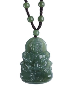 天然观音吊坠平安护佑珠链吊坠