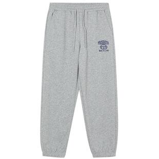 美特斯邦威休闲卫裤男26春新款时尚收口舒适宽松运动保暖针织裤男