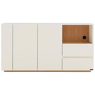 全友家居北欧风餐边柜厨房收纳备餐柜子客厅靠墙一体茶水储物柜