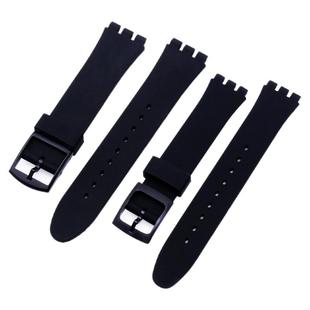 适配Swatch硅胶表带 斯沃琪男 女三岔口树脂防水表带 17/19mm