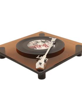 北欧创意简约水晶黑胶唱片机