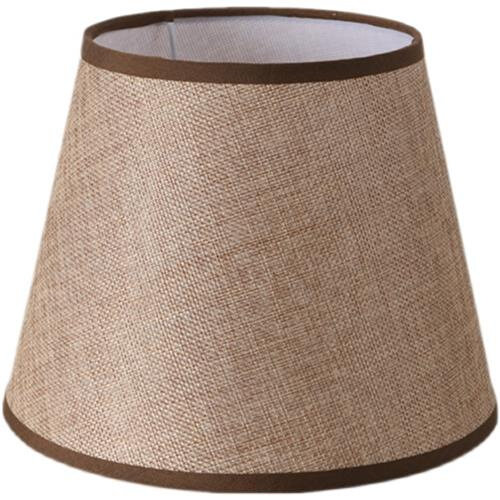 台灯灯罩外壳罩布艺圆形亚麻布灯罩防刺眼壁灯落地灯吊灯灯具配件