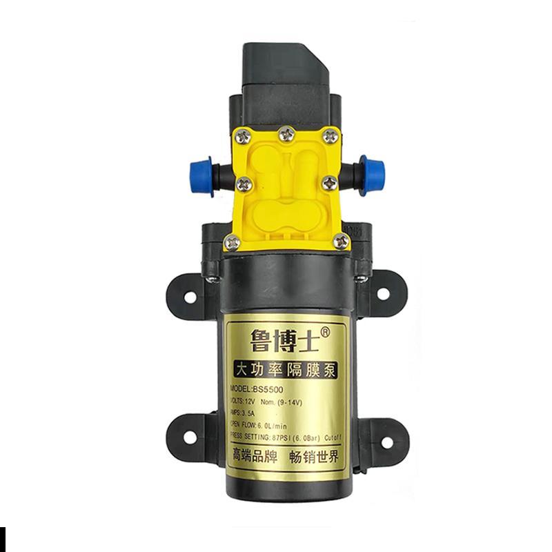 12V农用电动喷雾器水泵隔膜泵花园水泵