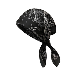 欧美辣妹风方巾女可当抹胸复古时髦个性丝巾领结嘻哈街舞包头巾男