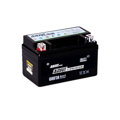 精万虎摩托车专用电瓶12v9a免维护干蓄电池1254弯梁踏板车通用7ah