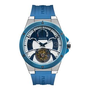 Peacock孔雀手表远航者陀飞轮机心手表自动机械表男款腕表名表