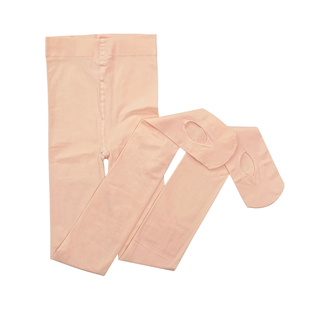 三沙舞蹈袜女舞蹈专用成人脚底挖洞儿童肉粉色连裤袜芭蕾舞大袜