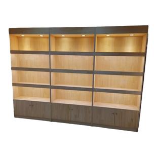 定做实木质烟酒展柜茶叶展示柜图书食品货架工艺品展示柜陈列柜台