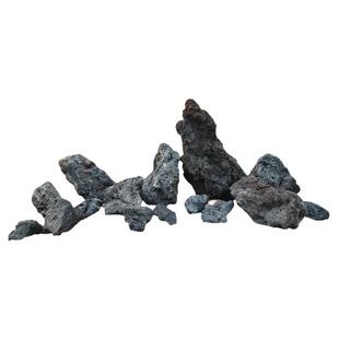 黑色熔岩石大量现货造景鱼缸过滤水池大块原石草缸培菌火山石熔岩
