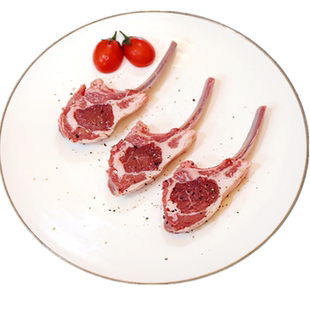 宁夏滩羊羊排 法式羊排小切羔羊排400g 冷冻烤肉食材羔羊
