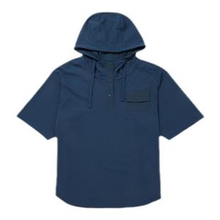 Treksta特锐思达 防褶皱吸湿排汗宽松连帽T恤 SM-TS32662