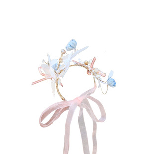 儿童发饰女童珍珠发夹演出花童礼服配饰宫廷公主夹子头饰发卡头花