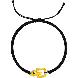 周六福黄金计价足金首饰马到成功马蹄潮马手绳生肖马系列新年礼物