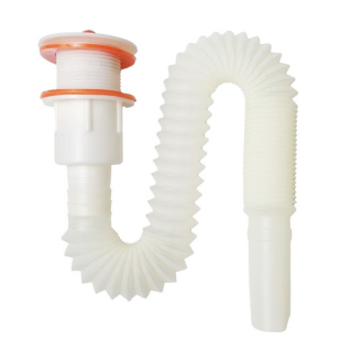 拖布池下水器陶瓷盆下水器新款塑料防臭下水口4050螺纹伸缩下水管