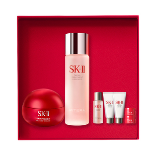 【新年礼物】SK-II神仙水大红瓶面霜紧致抗皱护肤套装礼盒skllsk2