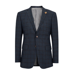 JODOLL乔顿秋冬男装西服上衣商务休闲舒适百搭100%绵羊毛西装外套