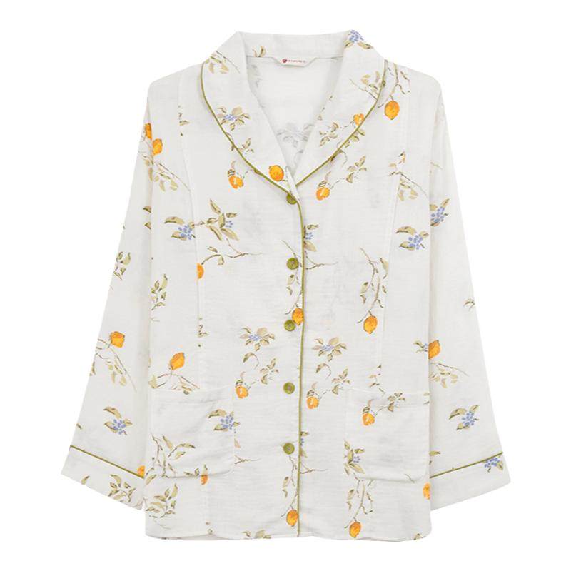 MAMILINE月子服纯棉印花产后孕妇睡衣哺乳家居服月子睡衣四季通用