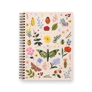 美国 Rifle Paper Co.金属线圈笔记本软面高颜值插画手帐本子横线