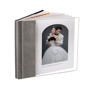 相册定制结婚纱照相册影楼高端定制加打印洗结婚照片相片纪念册
