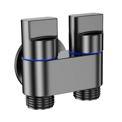 一进二出独立双出水洗衣机水龙头