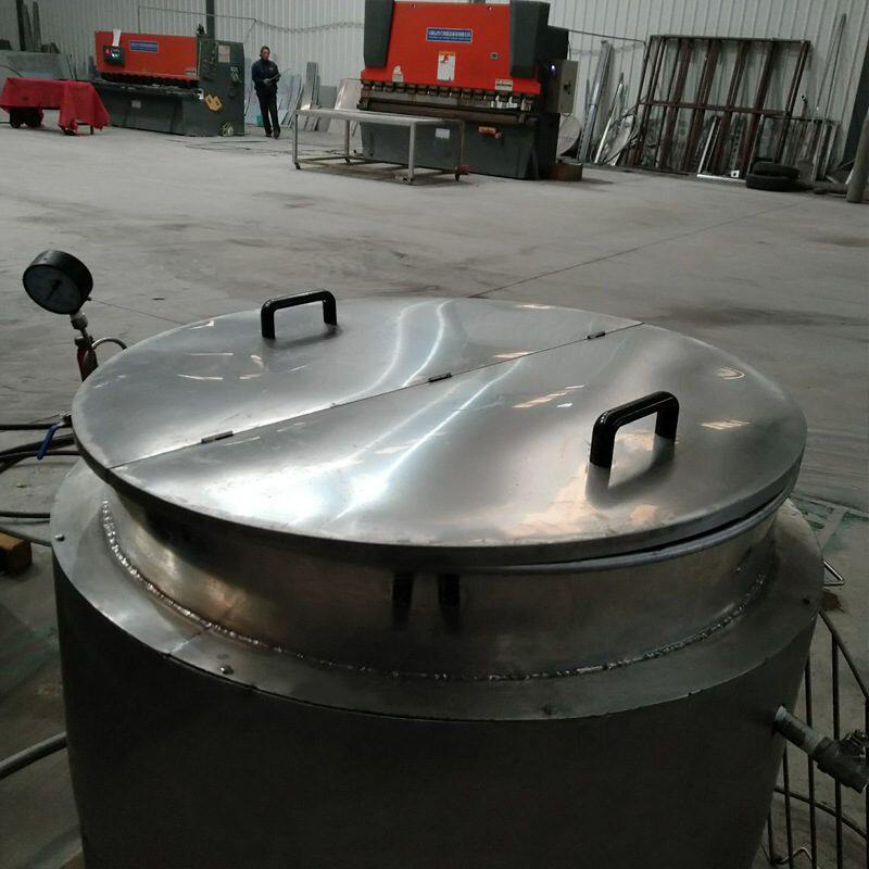 商用小型蒸汽加热夹层锅 立式带搅拌保温夹层锅 酱牛肉卤煮锅厂家