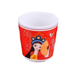 扬格密胺杯子商用防摔餐厅专用塑料水杯餐饮饭店快餐茶杯仿瓷餐具