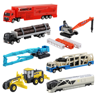 【自营】TOMY多美卡合金车模玩具卡车巴士长款车吊车拖车玩具车