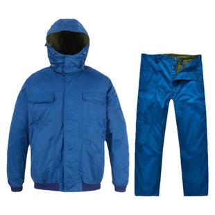 老式地勤棉服冬季加厚防寒保暖蓝色棉衣棉裤户外防风作业训练服