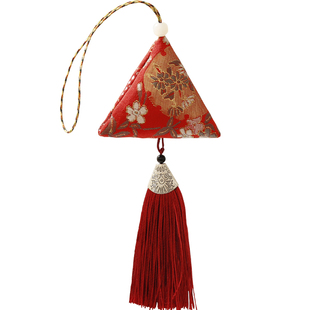 端午流苏三角香包diy材料包手工成品粽子香囊空袋艾草薰衣草中药