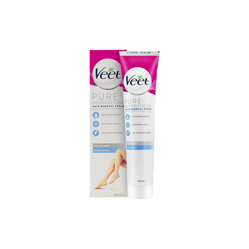 【自营】Veet/薇婷法国脱毛膏男女士腋下腿毛温和去毛敏感肌200ml