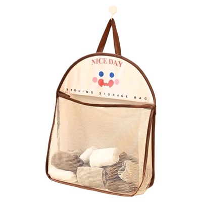 厨房垃圾袋收纳神器塑料袋壁挂式大容量袋子装魔术贴网兜收纳柜门