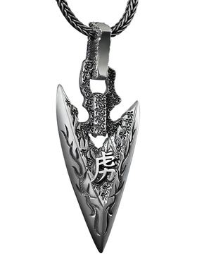 复古破虏男士纯银吊坠送男友礼物