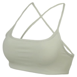 洋白菜细肩带美背运动内衣女外穿跑步防震健身文胸瑜伽上衣背心