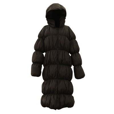 吉然小众设计感鹅绒中长款